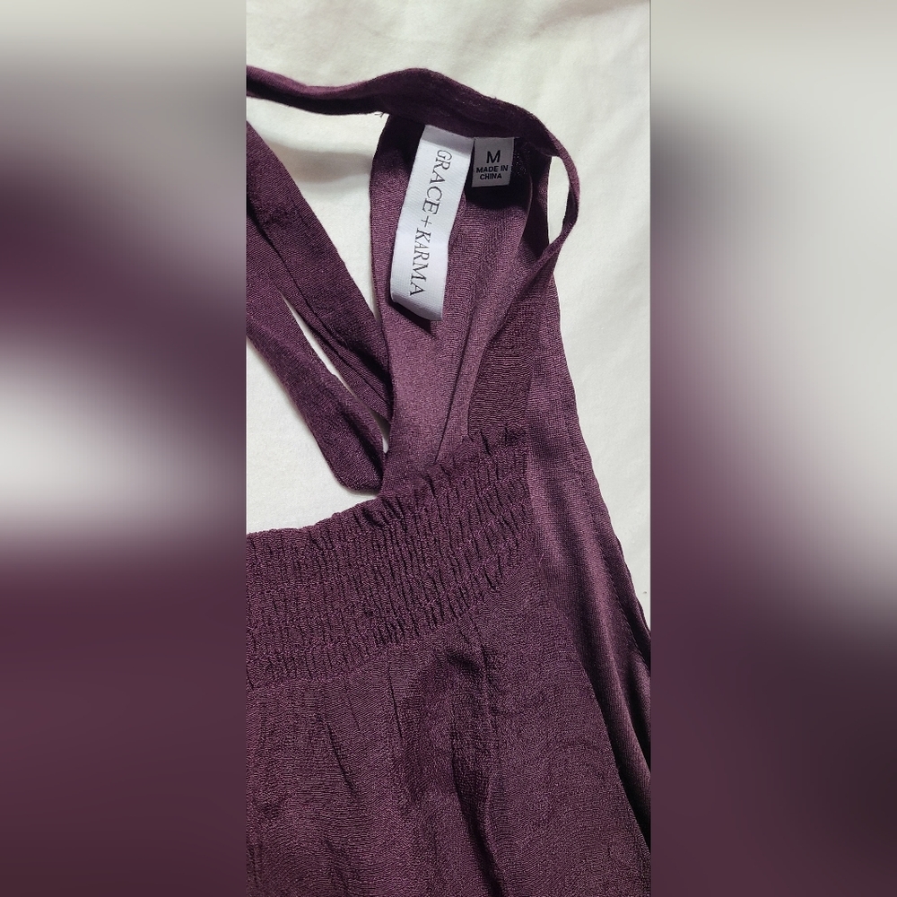 Grace + Karma dress purple with ruffles M. Perfect for HOCO - Picture 3 of 8
